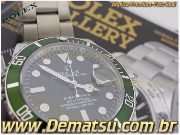 Rolex Submariner 50 anos com 40 mm de caixa - Vidro em Safir